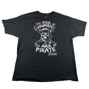 Pirates of the Caribbean To Err Is Human To Arr Is Pirate T-Shirt Men XXL Disney
